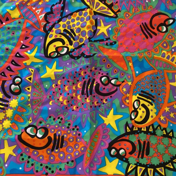 Fresca Australia Fish Print Polyester scarf - Picture 4 of 5